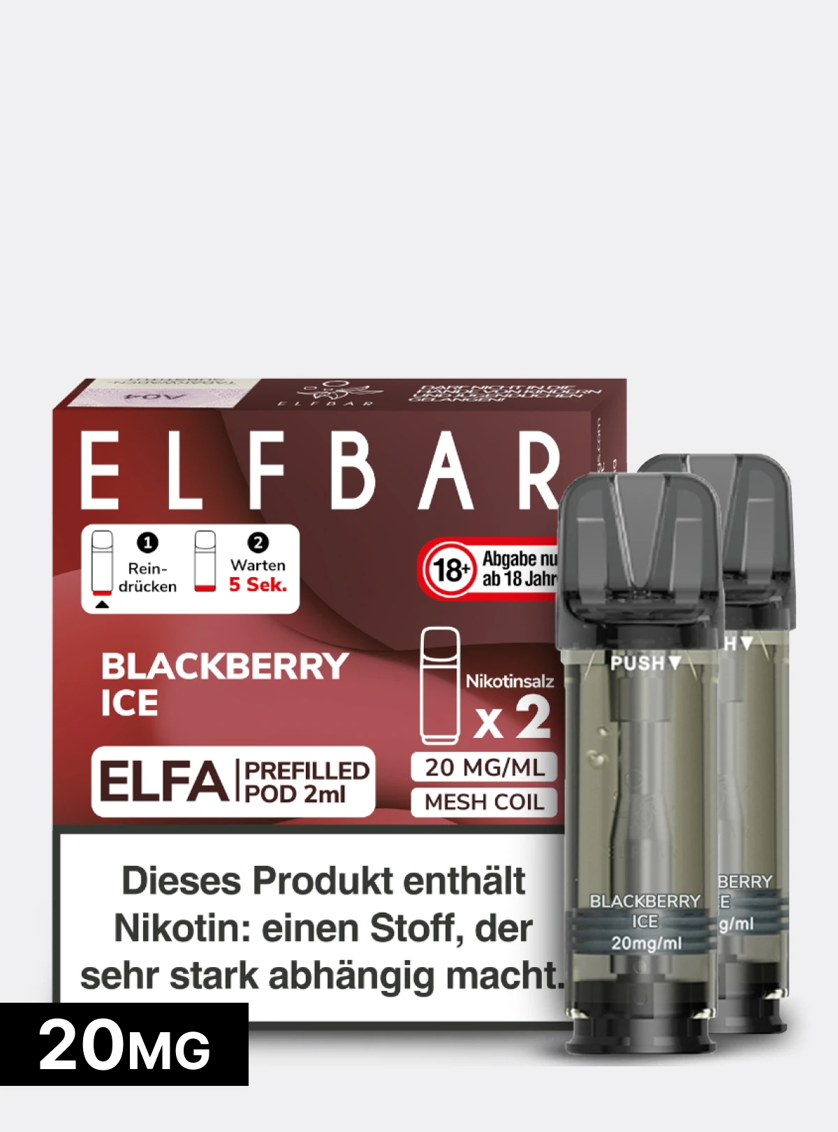elfbar schwarz geschmack Pods Blackberry Ice kaufen | ab 6,99 € DS Elfa turbo E-Liquid-Geschmack:Blueberry Sour Raspberry ELFBAR ELFA MASTER Basisgerät