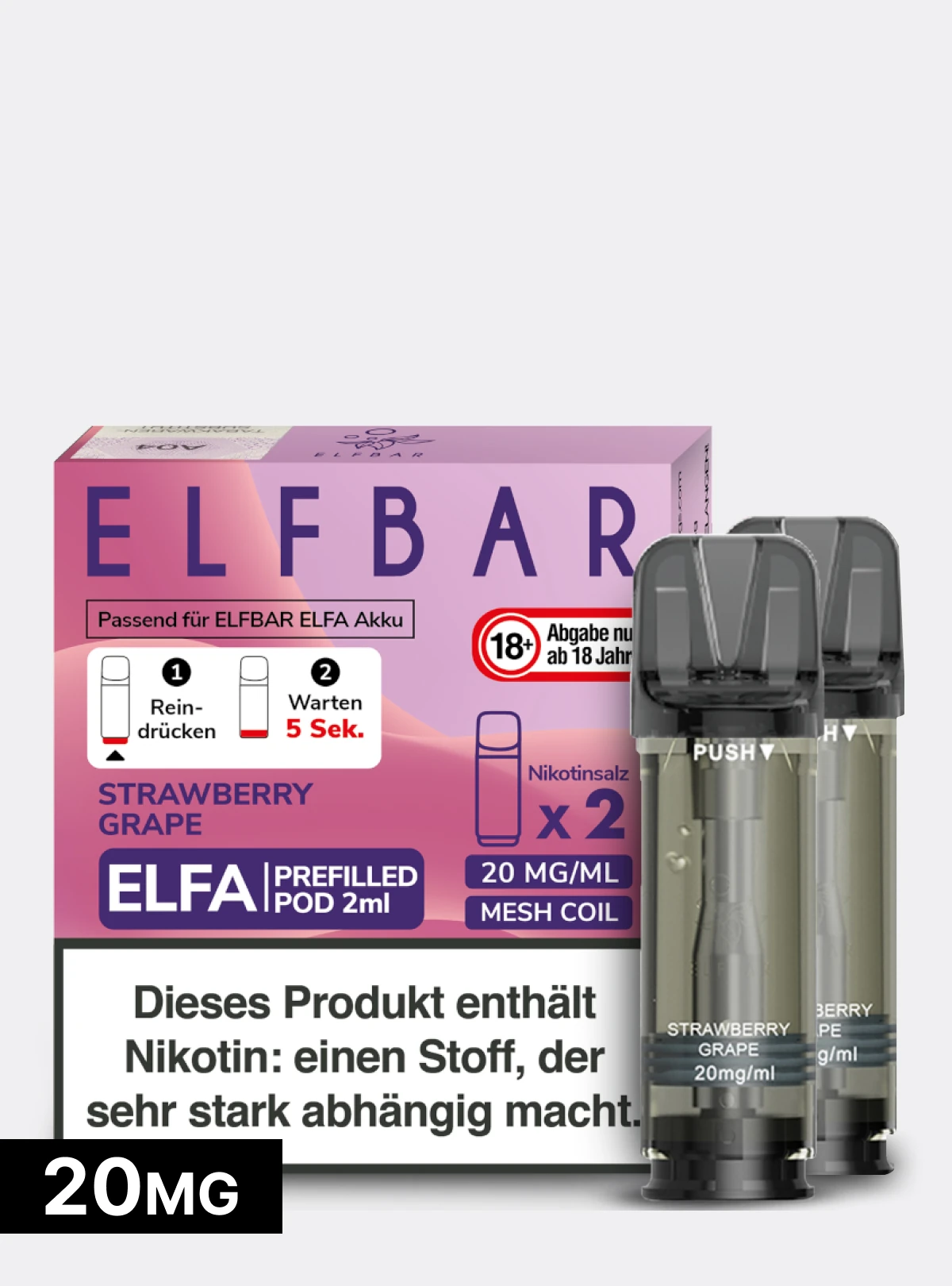ELFBAR Pods Strawberry Grape | ab 6,99 €