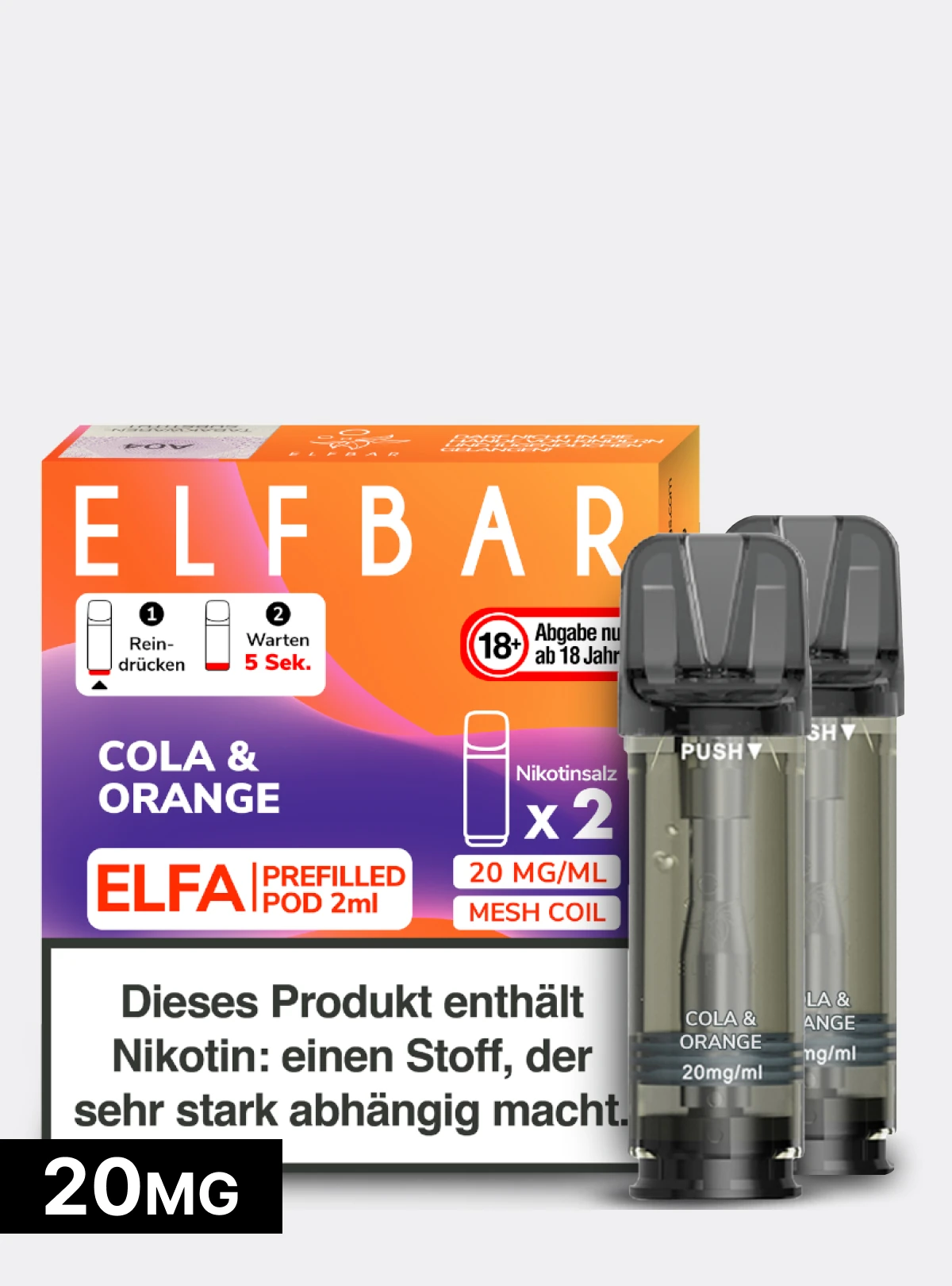 ELFBAR Pods Cola & Orange 20mg kaufen | ab 6,99 €